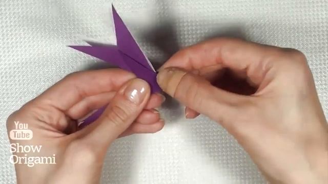 Оригами Стрекоза из бумаги