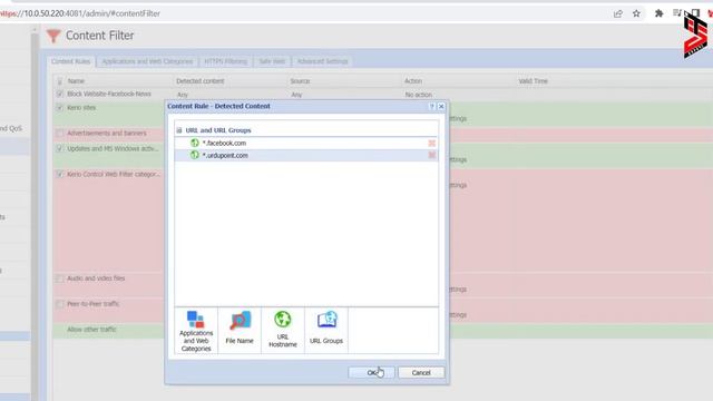 How to Block Website in Kerio Control  Content Filter