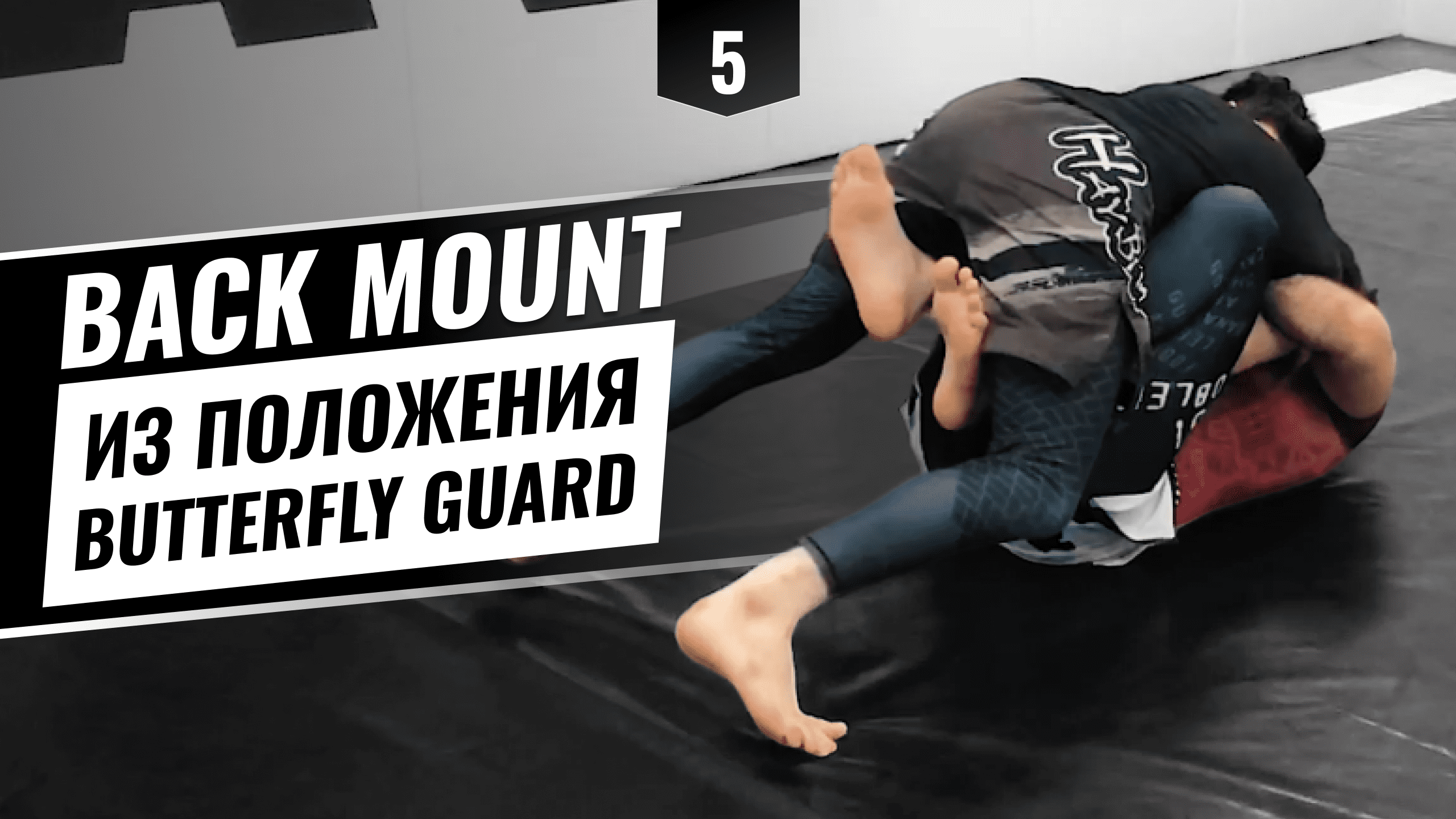 Back mount from butterfly guard