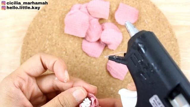 diy rose flower from chiffon - fabric flower @ciciliacraft6609