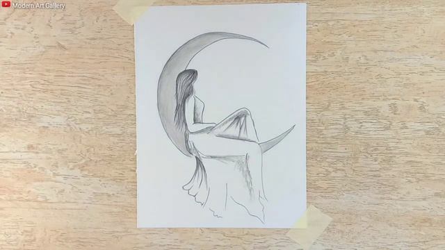 How to Draw Pencil Sketch for Beginners step by step | Creative Drawing Ideas | #47
