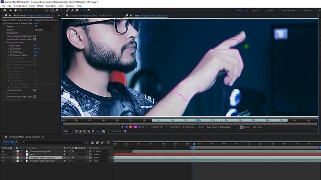 EASY Hologram Effect Tutorial in Premiere Pro & After Effects