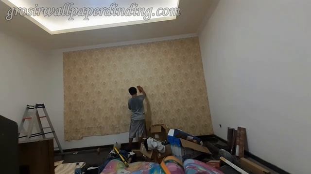 WALLPAPER Batik Salur,, Kamar utama.....Pesona Khayangan Depok Part 2