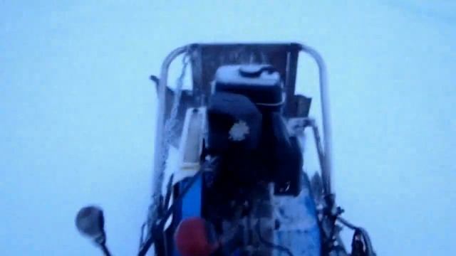 Самодельный снегоход из мотоблока с отвалом 2.0001