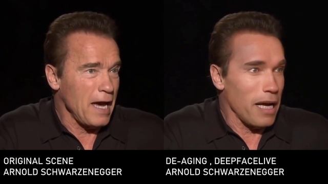 ARNOLD SCHWARZENEGGER ( DE-AGING , DEEPFACELIVE )