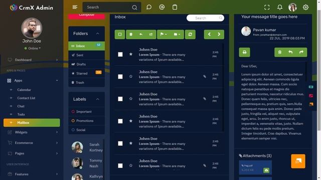 Hospital Dashboard Bootstrap 5 Admin Panel Template with LTR Dark Theme