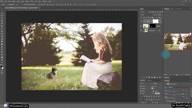 Learn How to Manipulate Cat on Grass Using Photoshop Brush Tools