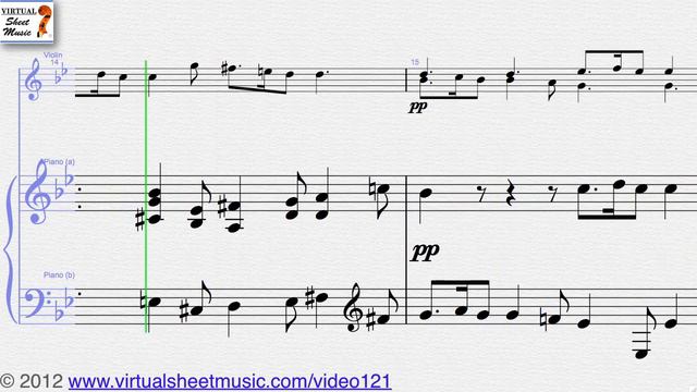 Giuseppe Tartini's Devil's Trill Sonata violin and piano sheet music - Video Score
