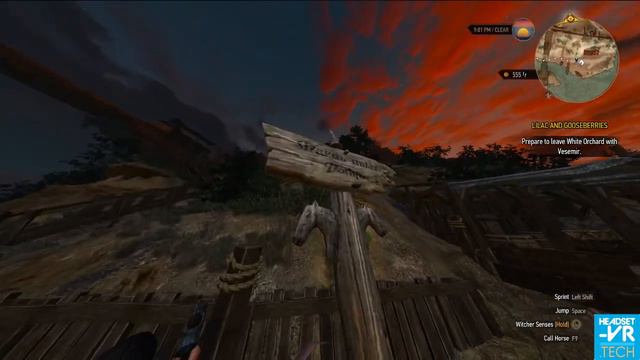 The Witcher 3 in VR with 1st Person Mod