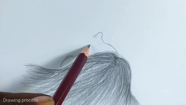 Pencil Drawing Technique / Female Figure Drawing / Drawing Process #art #drawing