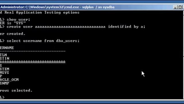 Oracle DBA Justin - How to create a basic user account in an Oracle database