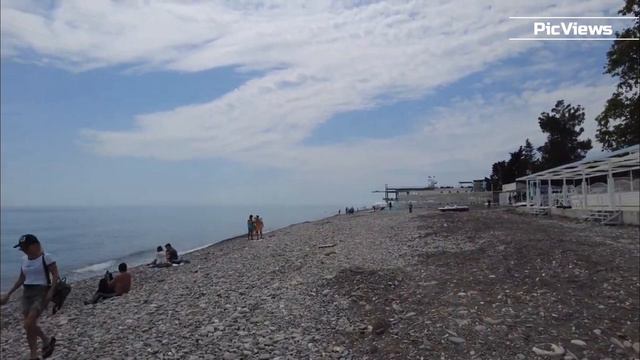 Погода в Лазаревском сегодня 29 мая 2024. Лазаревское. Центральный пляж. Чёрное море Отдых Сочи 2024