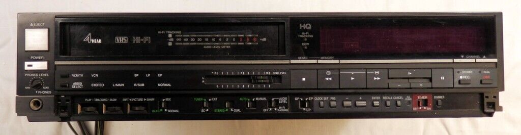 Hi-Fi ВИДЕОМАГНИТОФОН Sanyo VHR-1900 VHS HQ-Япония-1986-год