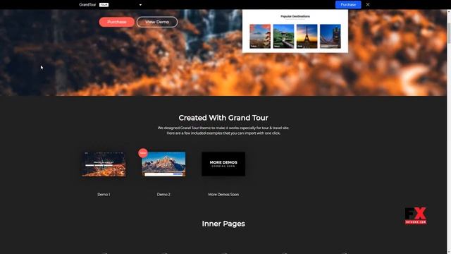 Grand Tour Tour Travel WordPress for Travel and Tour