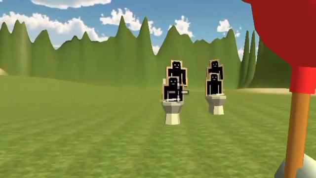 Скибиди туалет  чикен ган/chicken gun