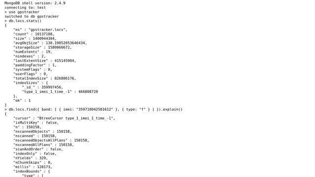 MongoDB performance problem