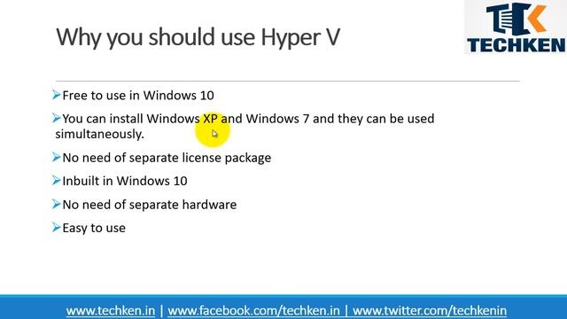 Hyper V Tutorials - 9 - Top 5 Reasons Why You should use Hyper V