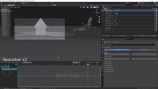 Blender Избушка  2.4. Подготовка. Смысловые планы