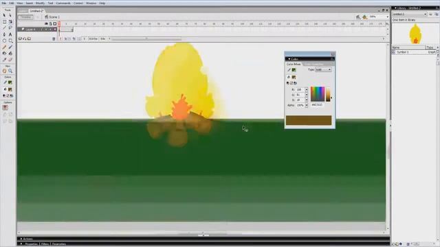 Рисуем огонь в стиле speed paint #4