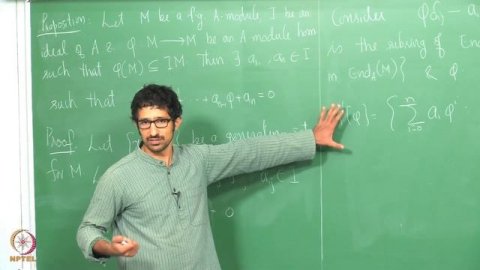 Lecture 11 - Module Homomorphism and Determinant Trick