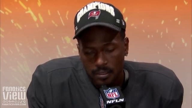 Antonio Brown Gets Emotional Speaking About Tom Brady & Winning Super Bowl LV | Post-Game