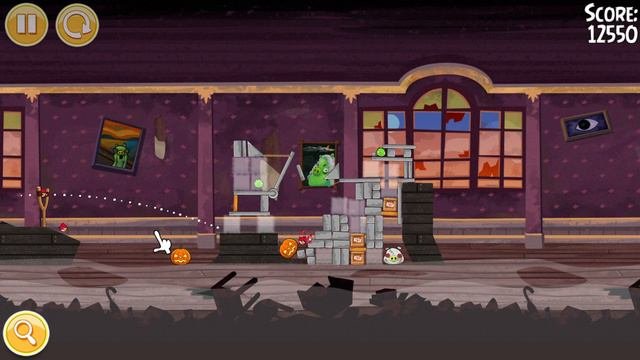Angry Birds Seasons Haunted Hogs first 15 level gameplay