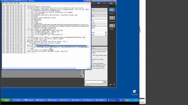 Reading MDaemon Log Files