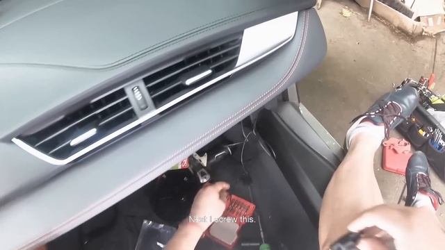 BMW I8 SPYDER 2019: Install Blackvue DR900s-2ch установка видеорегистратора dvr