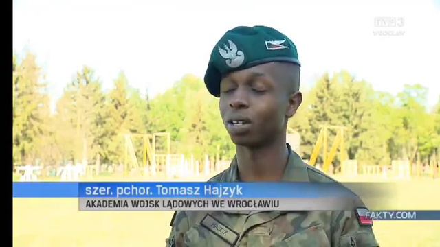 Czarny w polskiej armii.