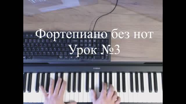 Фортепиано без нот. Урок №3.