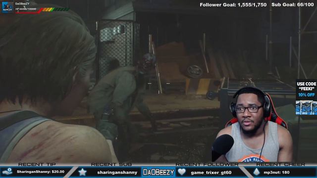 NEMESIS SCARES THE CRAP OUT OF DAOBEEZY - Resident Evil 3 Remake - Raccoon City Demo Playthrough