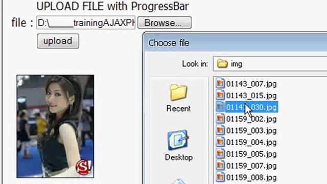 uploadfile with progessbar
