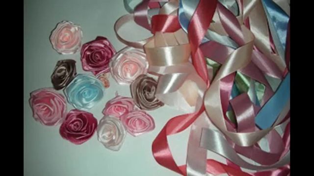 поделки из атласной ленты / поделки своими руками