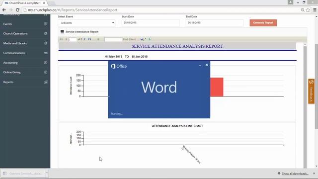 How to Export Report to Pdf, Word or Excel