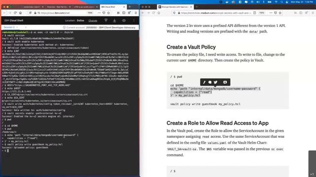 Deploy Vault to OpenShift and Access Protected Secrets in Vault