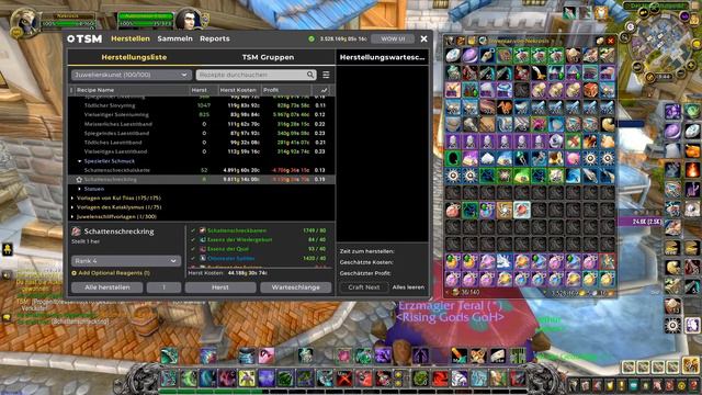 WoW Shadowlands Gold Printing - Gear Crafting Itemlevel 233 and 262 - Insane Semi AFK Gold Making