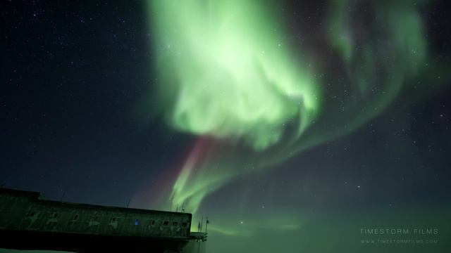 Ночь в Антарктике (SOUTH POLE | NIGHT IN ANTARCTICA) 4К