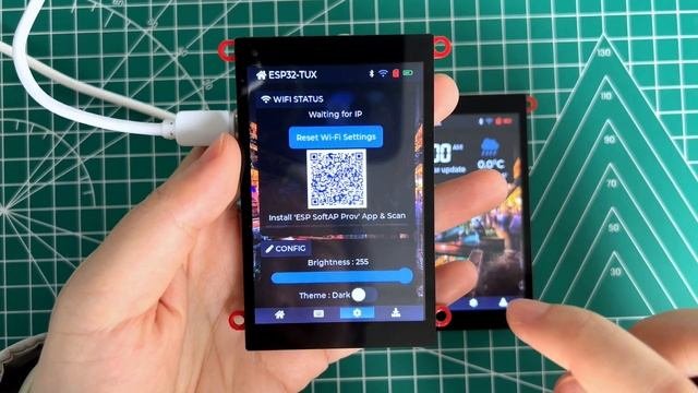 ESP32-TUX on ESP32-S3 TFT Touch Using ESP-IDF LVGL LovyanGFX