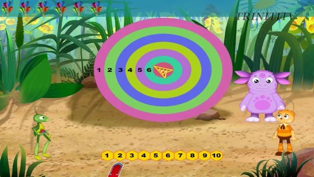 Лунтик Математика обучающая игра 1 часть