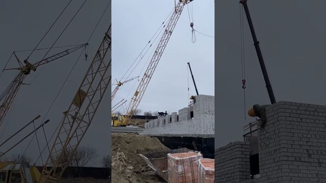 Черновая кладка в 1,5 кирпича #строительство #инженер #прораб #монолит