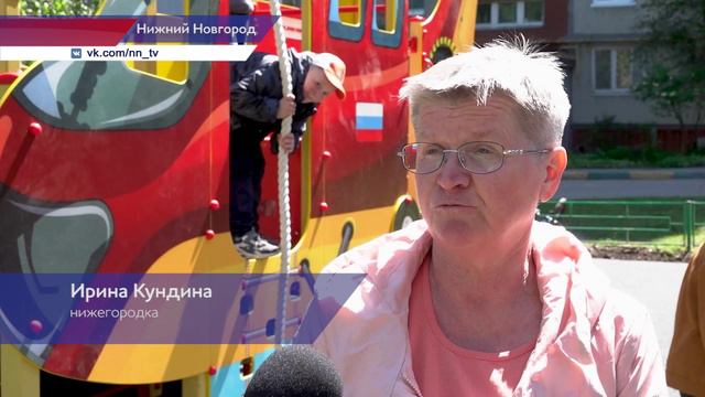 Две новых детских площадки построили в Нижегородском районе