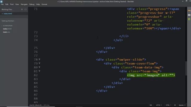 Our Team Swiper Effect using HTML CSS3 JQuery - Responsive Website Design