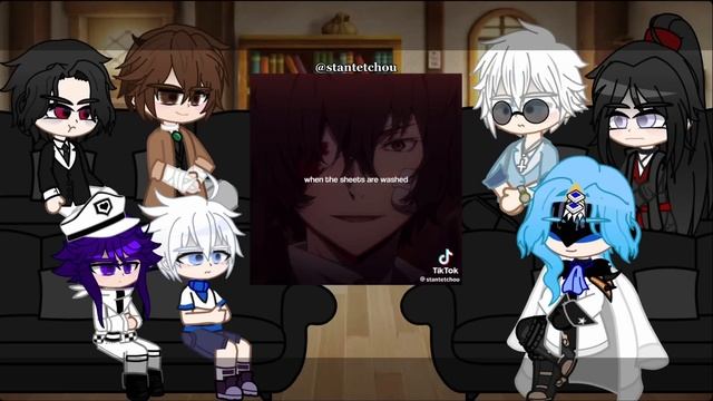 Animegame characters react to each other  Dazai Osamu  67
