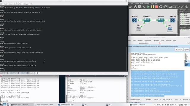 Configuring VxLAN for Layer 2 overlay