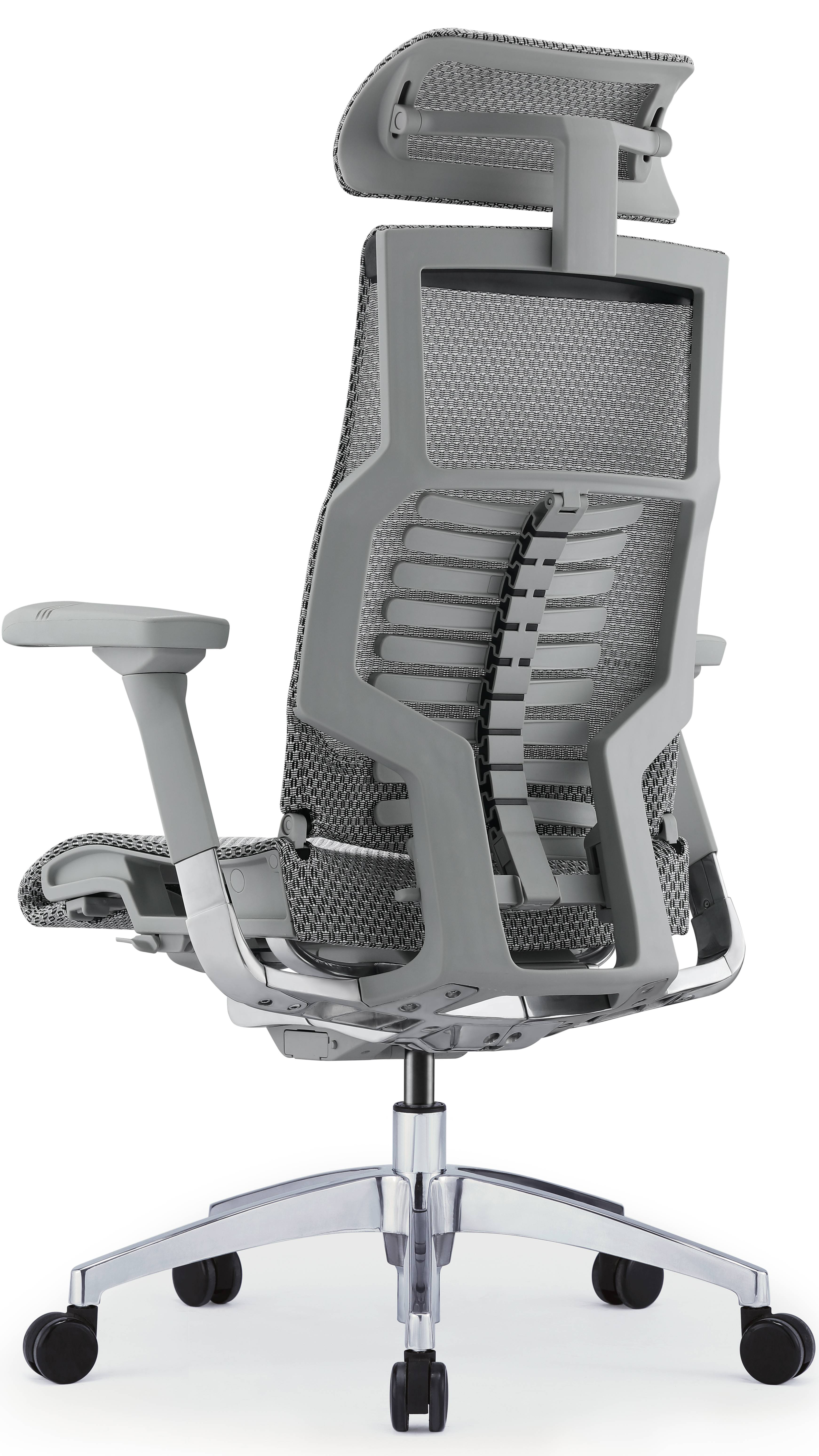 POFIT 2 BIONIC GREY - сетчатое, ортопедическое, профессиональное, компьютерное кресло, 5D ARM