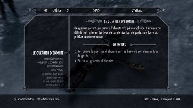 LE GUERRIER D'EBONITE BOSS NIV 80 Skyrim Spécial Edition PS4. Attention C'est Du Lourd !!