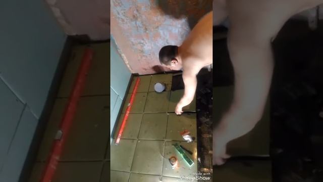Монтаж напольной плитки " теплый пол"