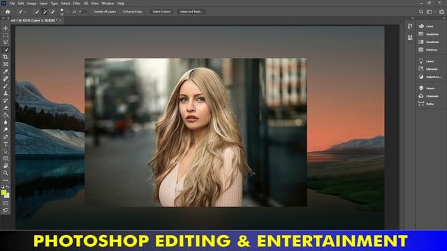 Cute Girl Hair Color Transformation In Adobe Photoshop 2023