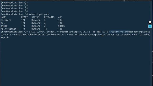 ETCD Backup in Kubernetes