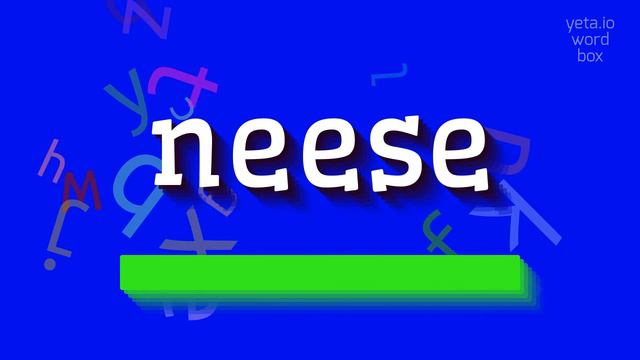 HOW TO SAY NEESE?